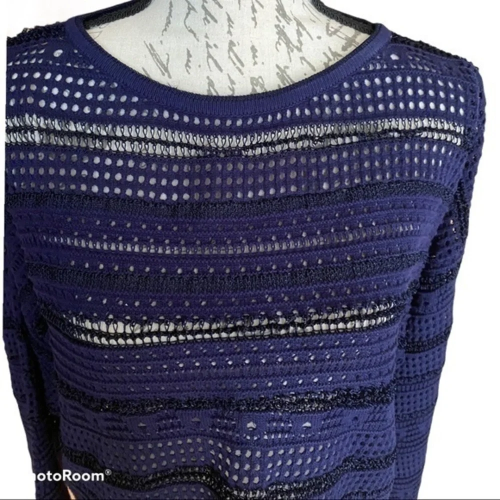 CENY NAVY COTTON SWEATER